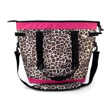 Domil Selected - Over-The-Shoulder Cooler Tote in Brown Leopard Print