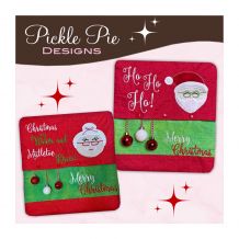 Santa Pillows - Embroidery Designs by Pickle Pie Designs - Digital Download Only