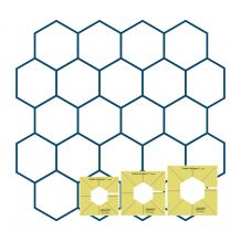 Westalee Design - Simple Hexagons - 3-piece Template Set