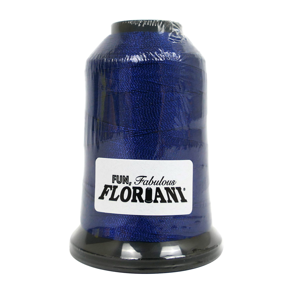 FL12-0357 Navy Blue - Floriani 12wt. Polyester Embroidery Thread - 400m Spool