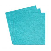 DIME Designs in Machine Embroidery - Shimmer & Shine Glitter HTV Heat Transfer Vinyl - 3-sheet Pack - Mermaid Blue