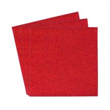 DIME Designs in Machine Embroidery - Shimmer & Shine Glitter HTV Heat Transfer Vinyl - 3-sheet Pack - Red