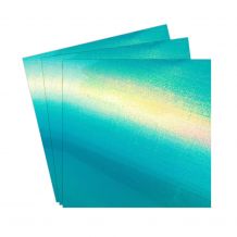 DIME Designs in Machine Embroidery - Prism Play HTV Heat Transfer Vinyl - 3-sheet Pack - Borealis Teal
