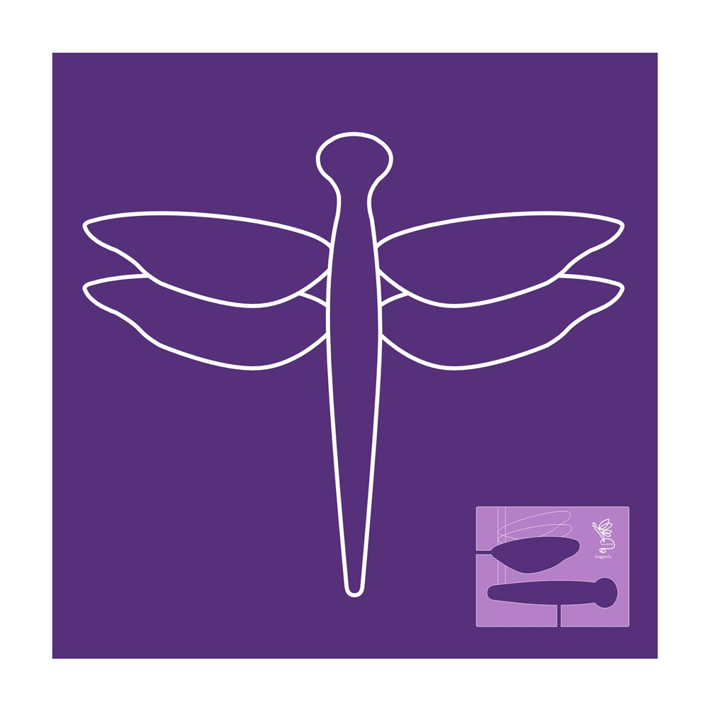 Designs to Di For by Diane Russell - Butterflies & Botanicals - Dragonfly Template