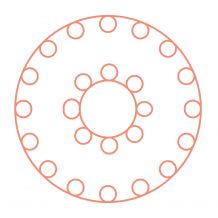 Westalee Design - Strand of Pearls Size 1" Template