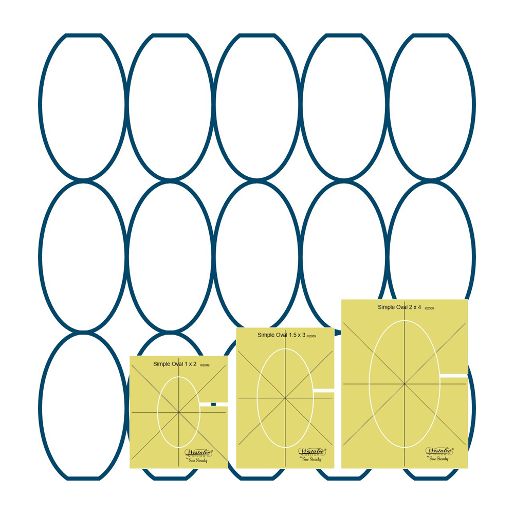 Westalee Design - Simple Ovals - 6-piece Template Set