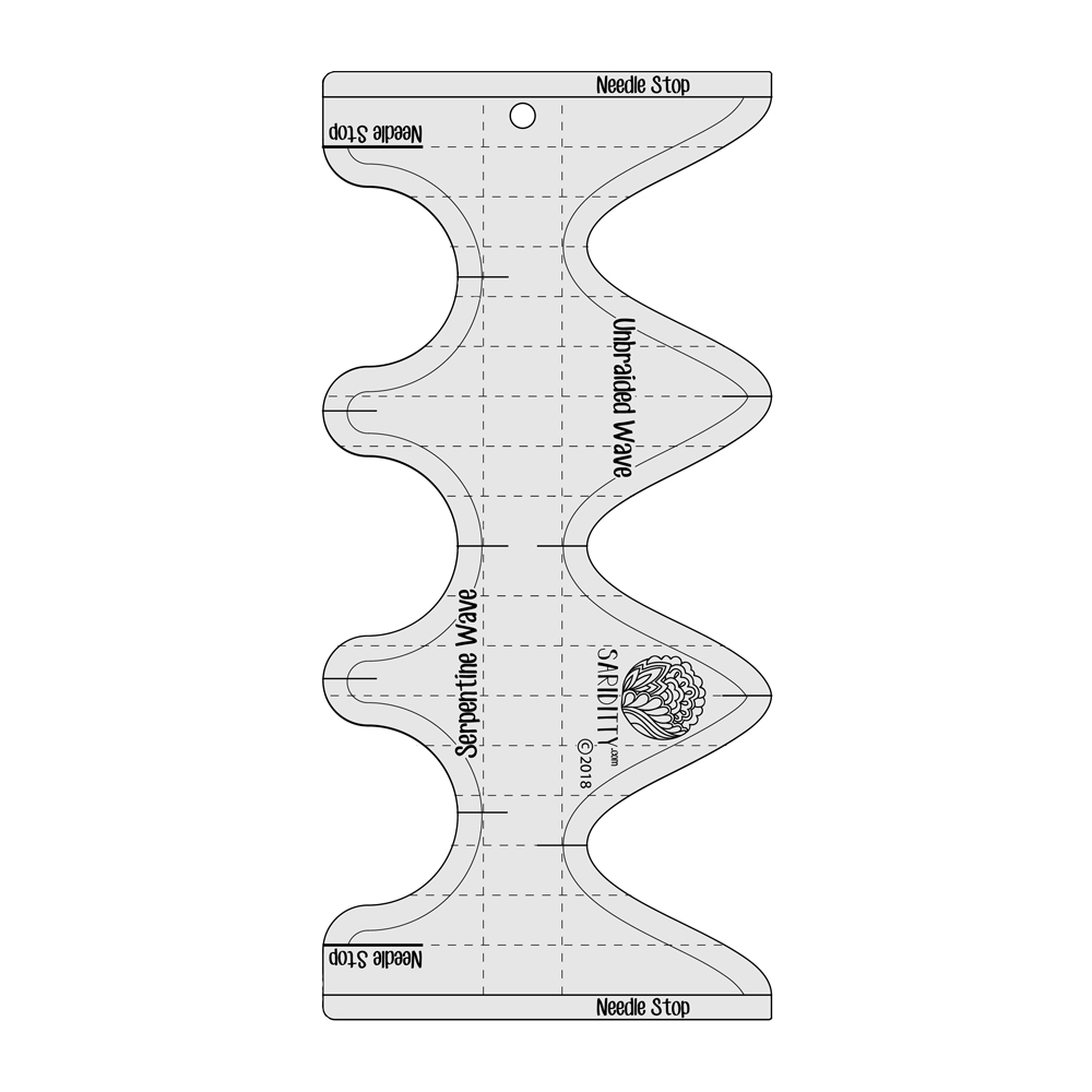Sariditty - Wave Rulers - Serpentine and Unbraided Wave Template