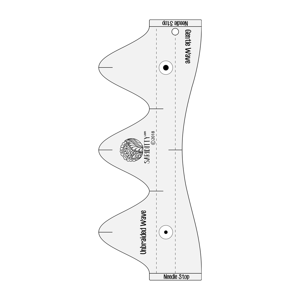 Sariditty - Wave Rulers - Unbraided and Gentle Wave Template