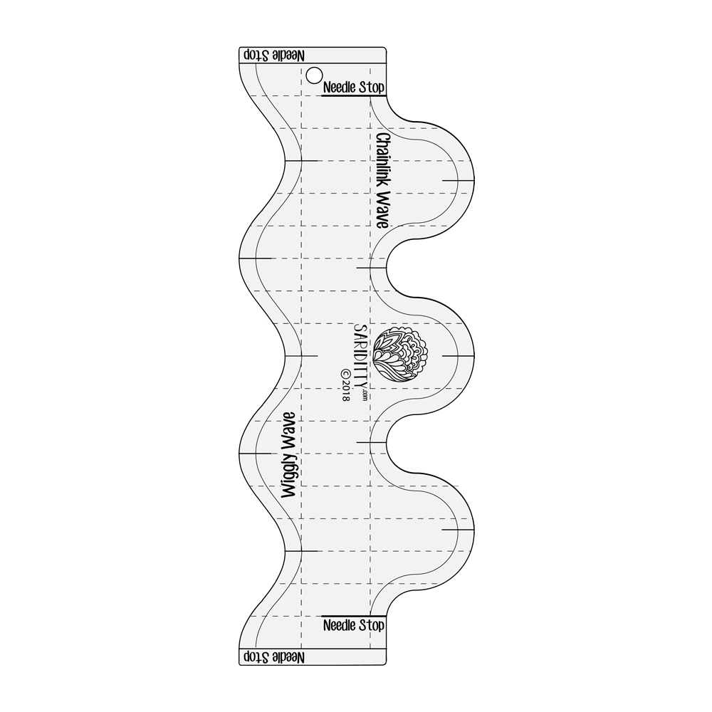 Sariditty - Wave Rulers - Wiggly and Chainlink Wave Template