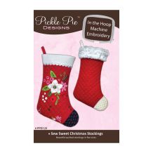 Sew Sweet Christmas Stockings - Embroidery Designs by Pickle Pie Designs - Digital Download Only