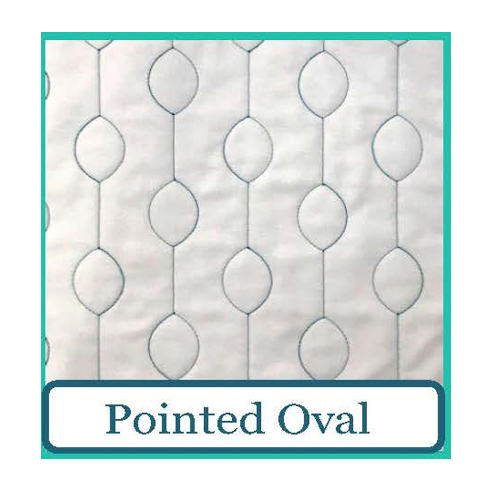 Sew Biz - Pointed Ovals 2" Background Fills Template