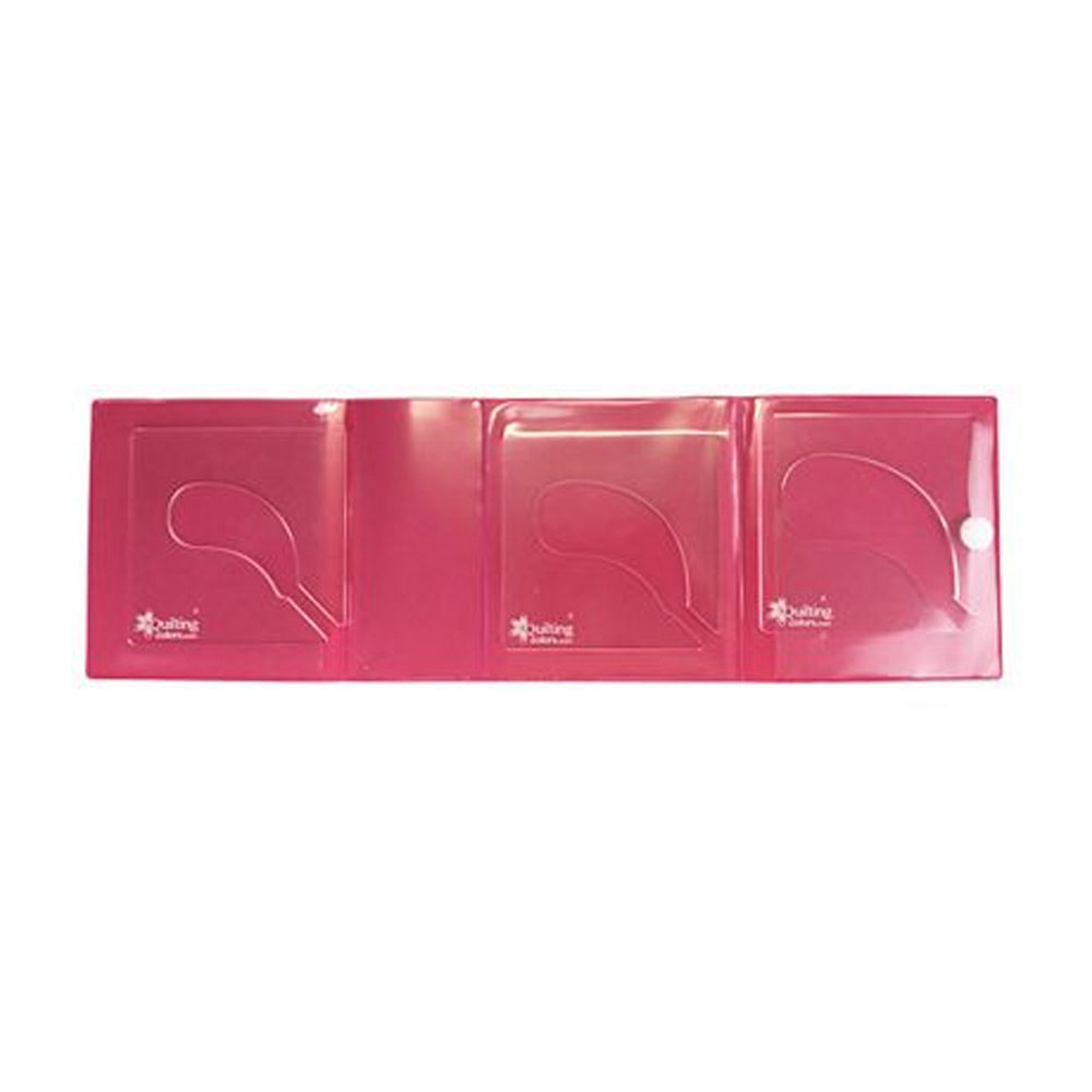 Quilting Colors - 3mm Low Shank Feathers 3-piece Template Set - Warehouse Deal