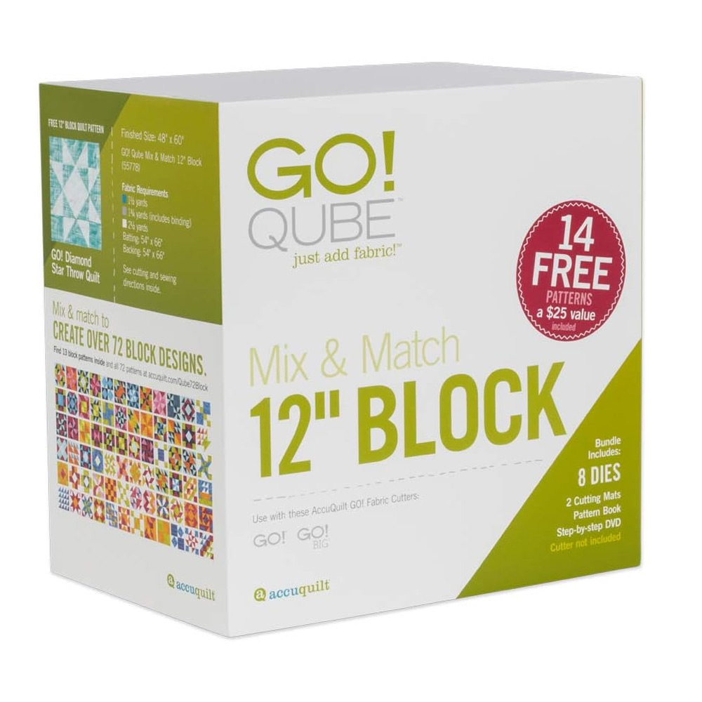 AccuQuilt Go! Qube Mix & Match 12 Block