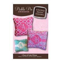 Piece of Cake Pillows Collection Embroidery Designs on CD-ROM by Pickle Pie Designs - CLOSEOUT
