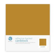 Silhouette Adhesive-Backed Cardstock 12" x 12" - 25 Sheet Pack - PUMPKIN - CLOSEOUT