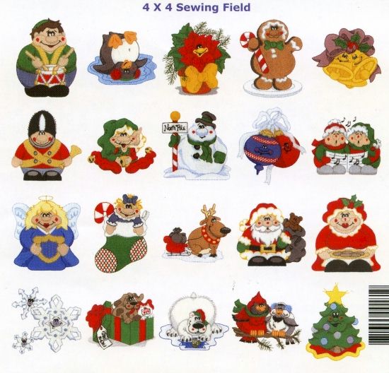 Christmas Embroidery Designs by Dakota Collectibles on Multi-Format CD-ROM 970181