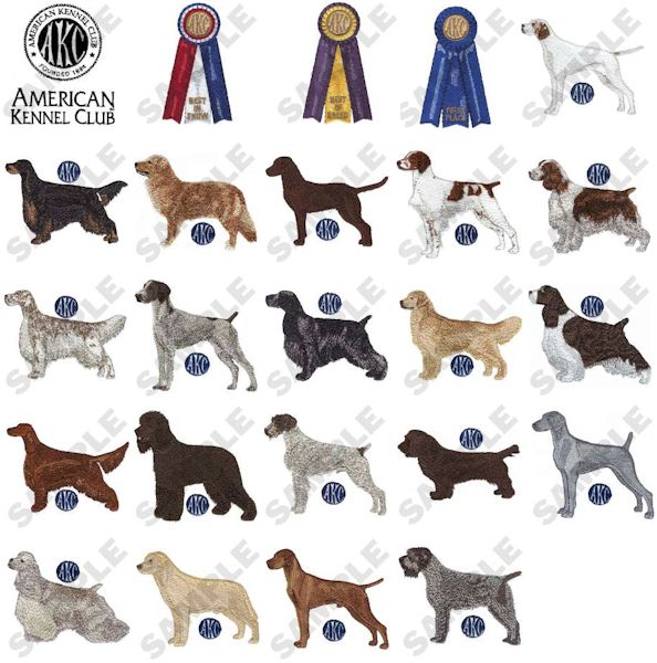 American Kennel Club Sporting Dogs Embroidery Designs by Dakota Collectibles on a Multi-Format CD-ROM LS0701