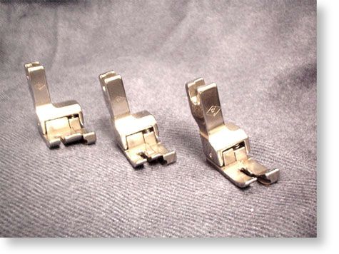 Spring Action Guide Foot for PQ Series Sewing Machines 3PC 2mm, 5mm, 8mm SA170