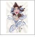 Belles 1 by Loralie Designs Embroidery Designs on a Multi-Format CD-ROM 630066