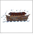 Noah's Ark Embroidery Designs by Amazing Designs on a Multi-Format CD-ROM ADP-45J