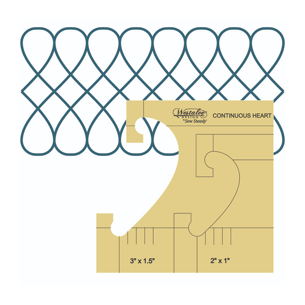 Westalee Design - Continuous Heart Border Tool - Small