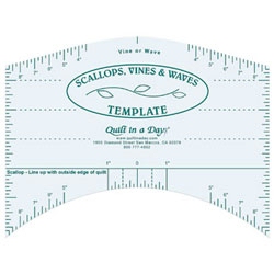 Scallops, Vines, and Waves Template by Quilt In A Day