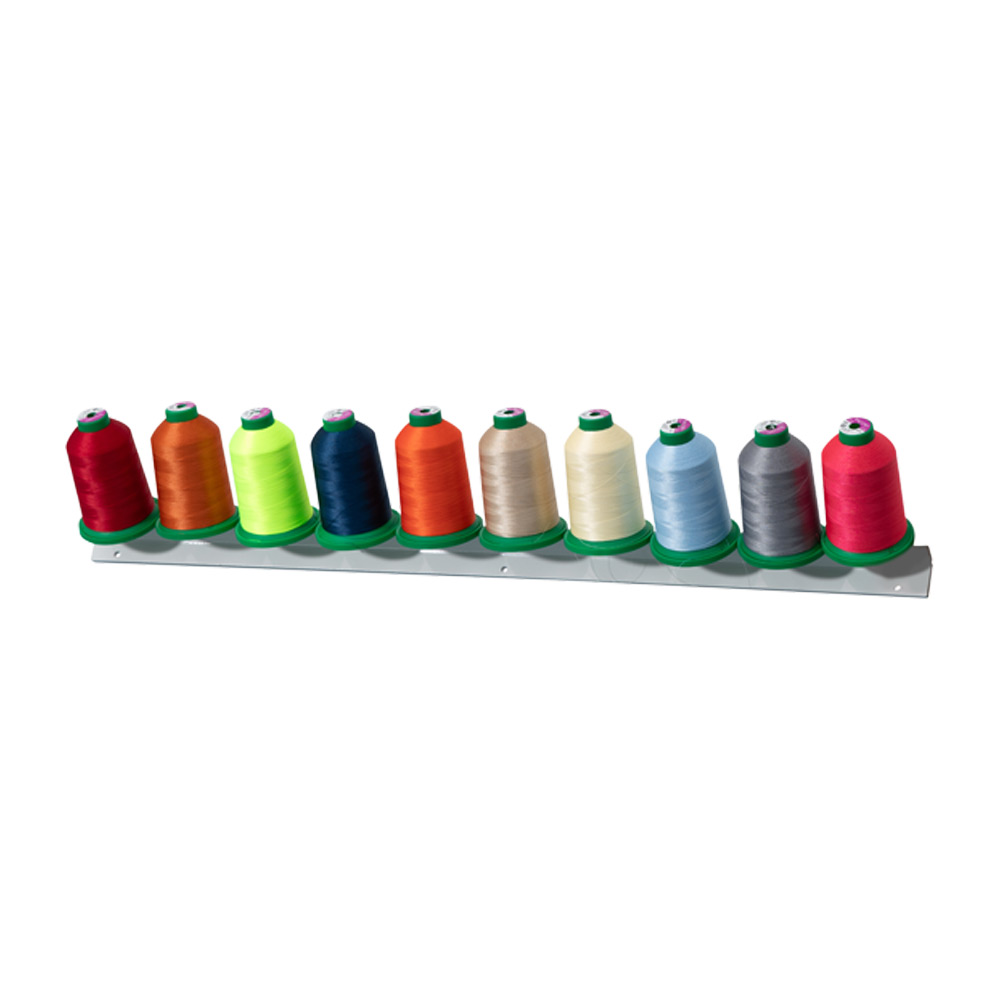 Brewer - 10 Large Isacord Spool Wall Mount Thread Rack