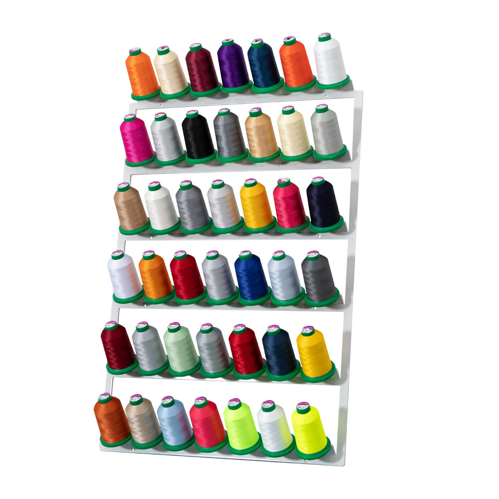 Brewer - 42 Large Isacord Spool Wall Mount Thread Rack