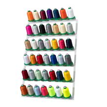 Brewer - 42 Large Isacord Spool Wall Mount Thread Rack