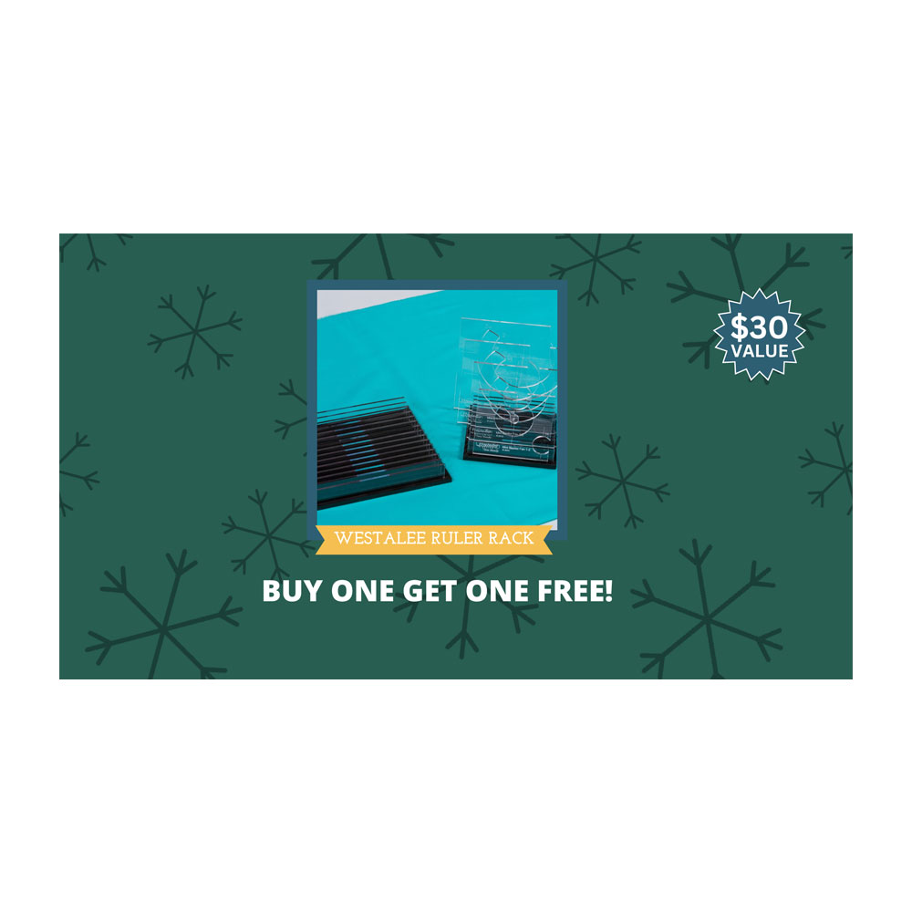 Westalee Design Ruler Work Ruler Rack Holiday BOGO Deal - Includes a FREE Westalee Design Ruler Work Ruler Rack
