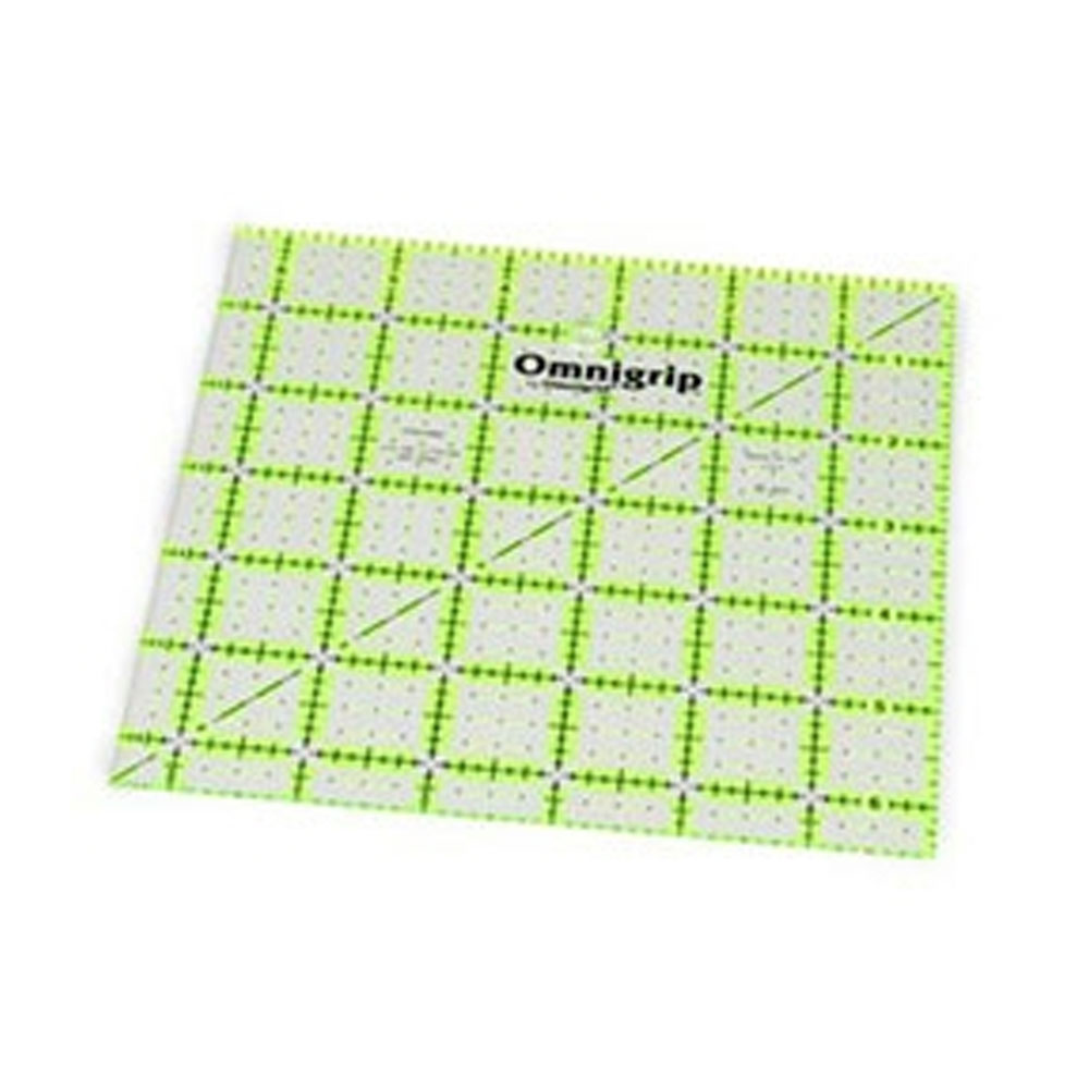 Omnigrip Non Slip Ruler 6-1/2" Square - CLOSEOUT