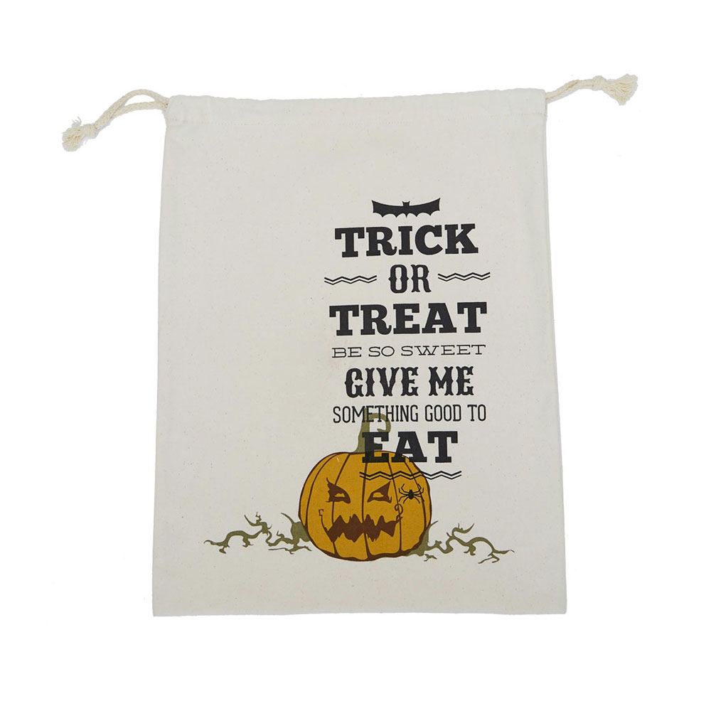Trick Or Treat, Be So Sweet!  Canvas Halloween Treat Bag - CLOSEOUT