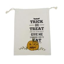 Trick Or Treat, Be So Sweet!  Canvas Halloween Treat Bag - CLOSEOUT