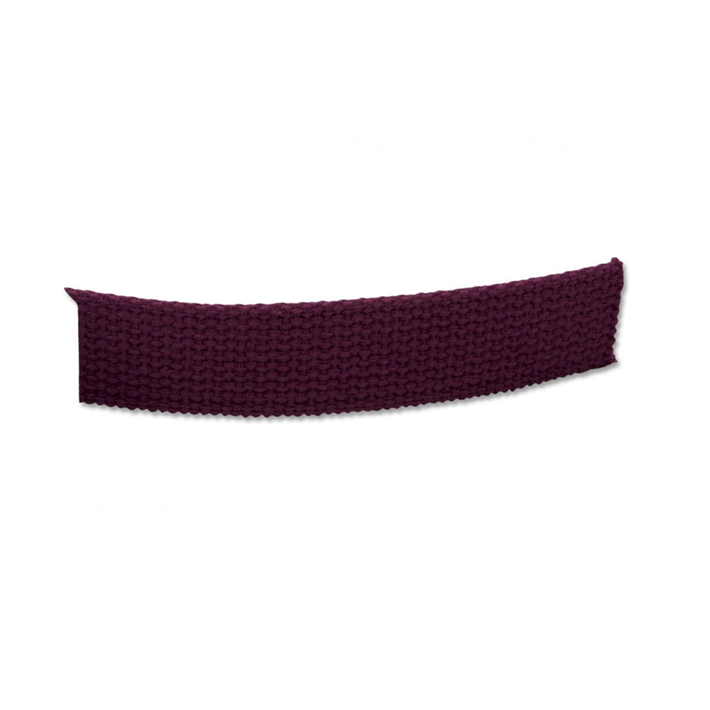 1.25" Heavyweight Cotton Webbing - MAROON - 1 Yard