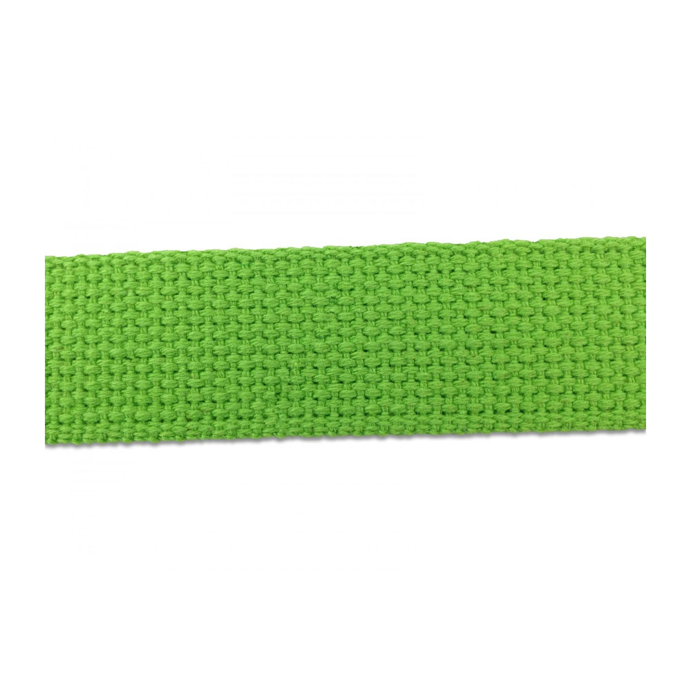 1.25" Heavyweight Cotton Webbing - LIME GREEN - 1 Yard