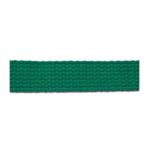 1.25" Heavyweight Cotton Webbing - KELLY GREEN - 1 Yard