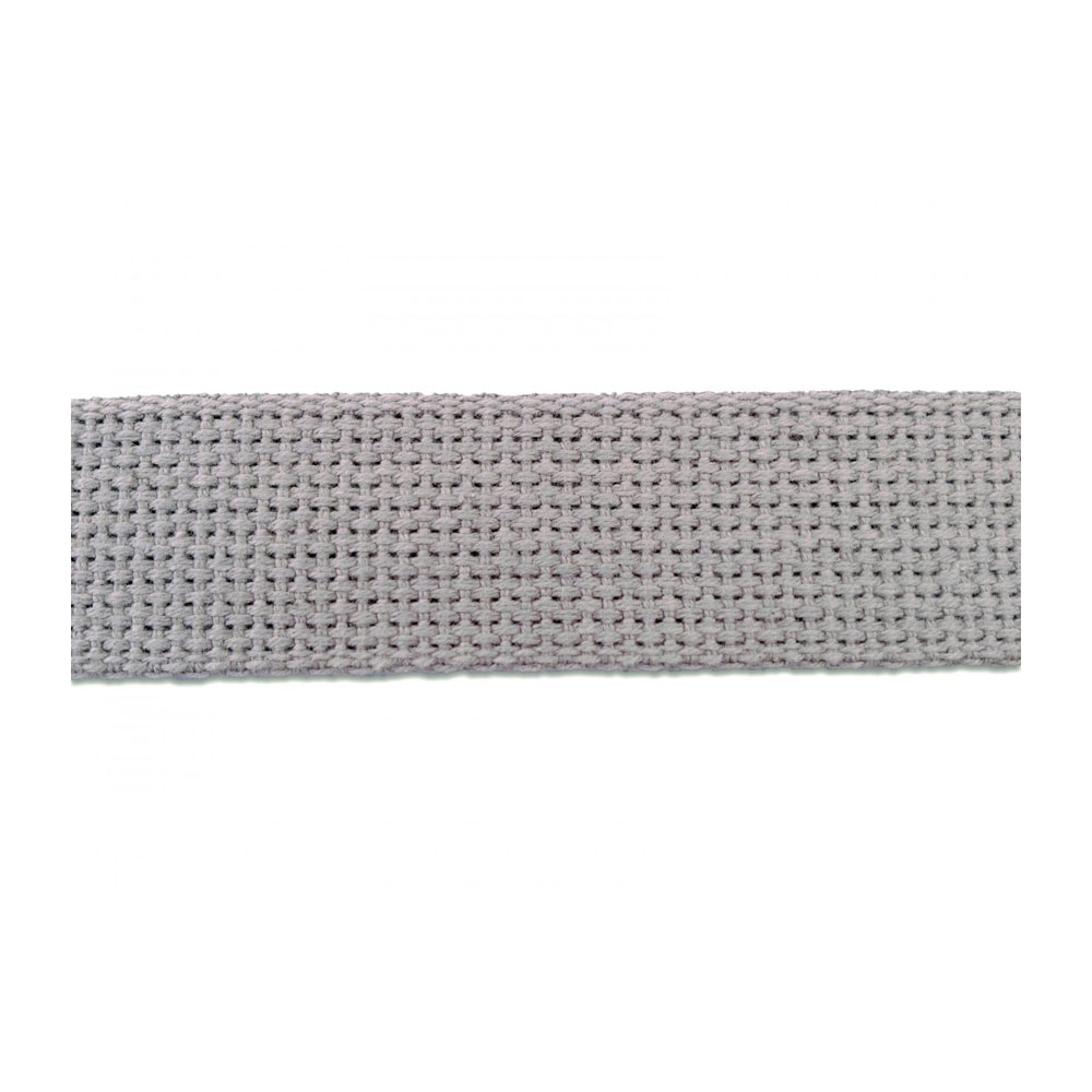 1.25" Heavyweight Cotton Webbing - GREY - 1 Yard