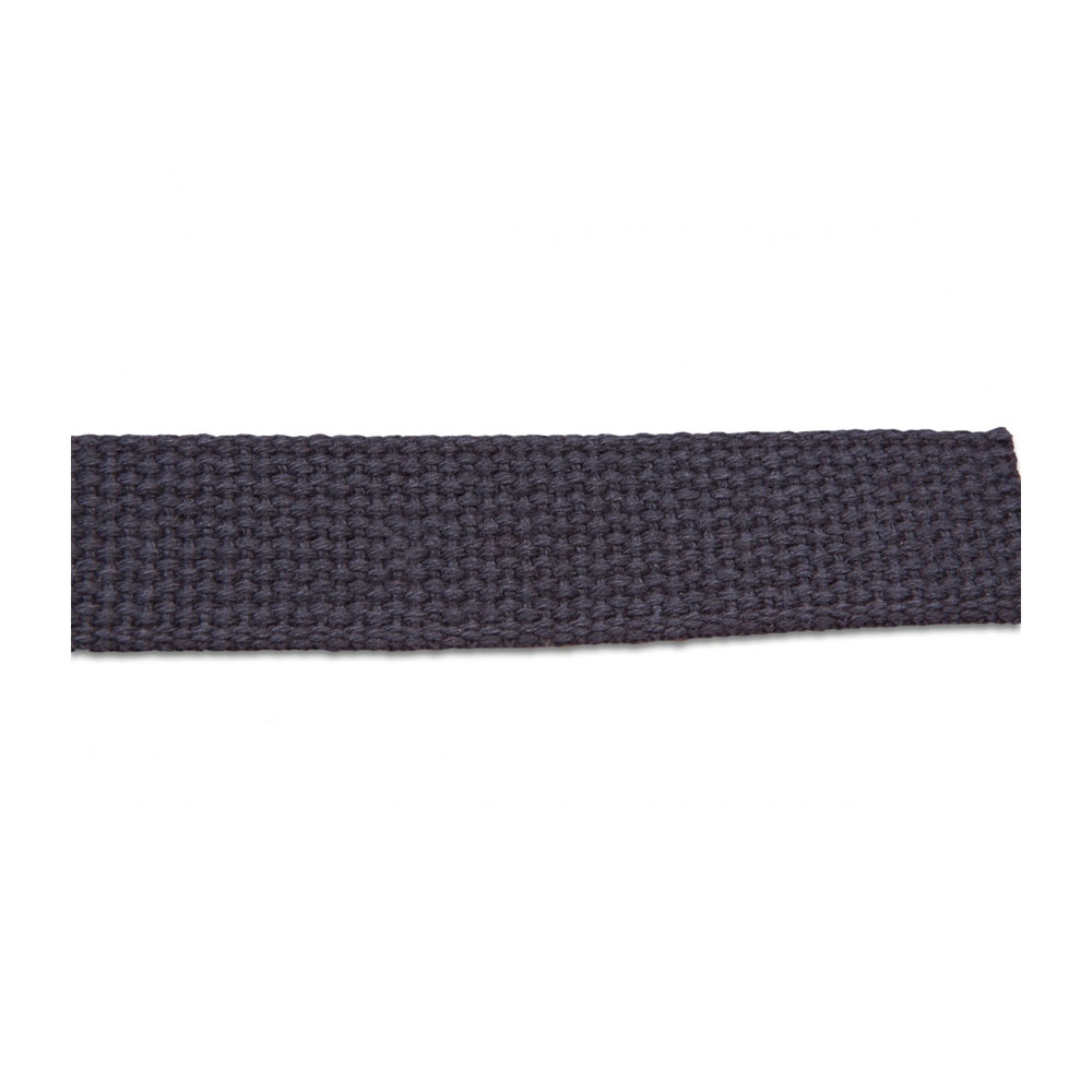 1.25" Heavyweight Cotton Webbing - CHARCOAL - 1 Yard