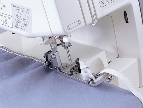 Serger Elastic Taping Application Foot SA212