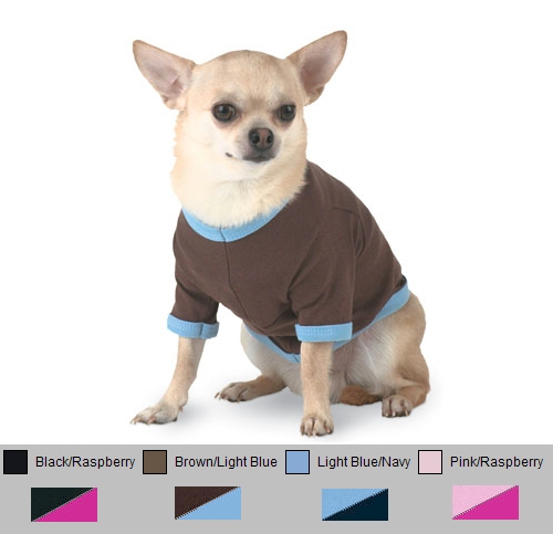 Doggie Ringer T-Shirt Embroidery Blanks For Pets