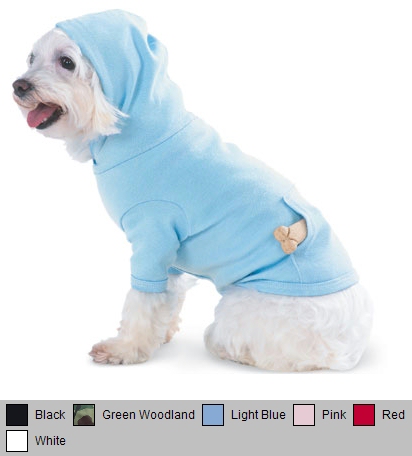 Doggie Hoodie with Pouch Pocket Embroidery Blanks For Pets