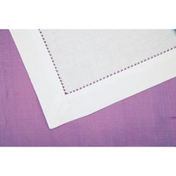 White Hemstitched Napkin Set Home Decorating Embroidery Blanks