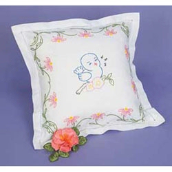 16" Hemstitched Pillow Sham Home Decorating Embroidery Blanks