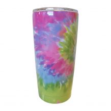 The Coral Palms� 20oz Double Wall Stainless Steel Super Tumbler - TIE DYE - CLOSEOUT
