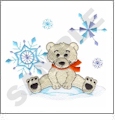 Animals with Snowflakes Embroidery Designs by Dakota Collectibles on a CD-ROM 970317