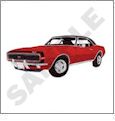GM Muscle Cars Of The '60s & '70s Embroidery Designs on a Multi-Format CD-ROM LS01402