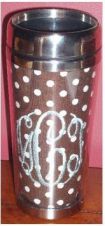 16 oz. Stainless Steel Travel Tumbler Acrylic Embroidery Blank