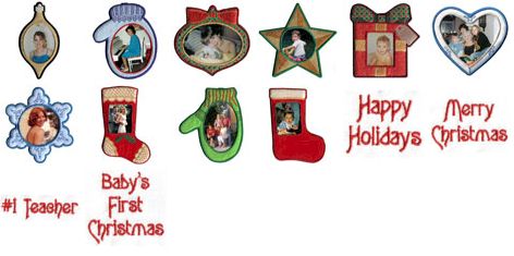 Christmas Ornaments Embroidery Designs by John Deer's Adorable Ideas - Multi-Format CD-ROM AI-ORNAMENT