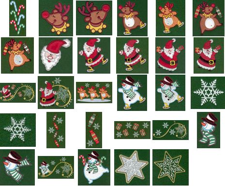 Jolly Christmas Embroidery Designs by John Deer's Adorable Ideas - Multi-Format CD-ROM AI-5897S