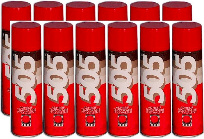 505 Temporary Adhesive Spray - Large 17 oz. Can - Case of 12 - UPS GROUND ONLY